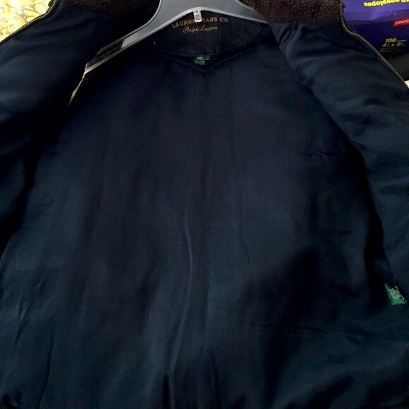 Ralph Lauren Puffer Dark Denim Vest L NWOT - Picture 3 of 5